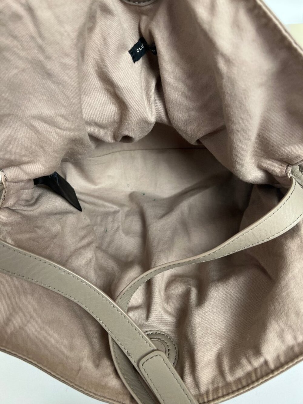 Club Monaco 100% Sheep Leather Clutch Crossbody Purse Shoulder Bag Quiet Luxury - Picture 7 of 9